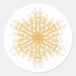 Adesivo Redondo Floco de neve