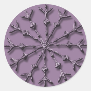 Adesivo Redondo Flocos de neve Feriados Feriados Feriados Feriados