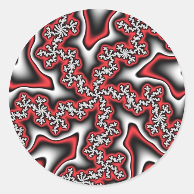 Adesivo Redondo Flocos de neve se foram (Frente)