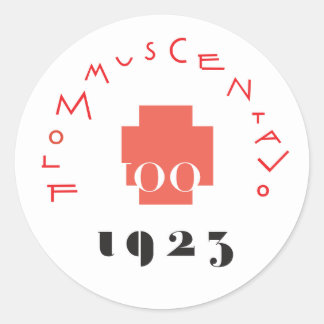 Adesivo Redondo FLOMMus CENTAVo 100º ANNIVERsario Sticker