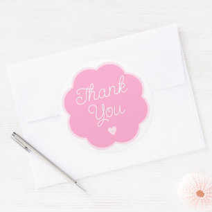 Adesivo Redondo Flor Bloom Novo Cartões de agradecimentos De Menin