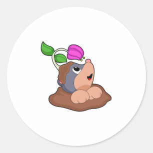 Adesivo Redondo Flor da Terra