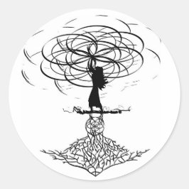 Adesivo Redondo Flor da Vida