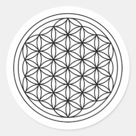 Adesivo Redondo Flor da Vida -