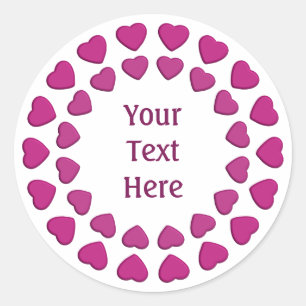 Adesivo Redondo Flor de autocolantes, personalizar