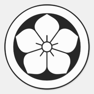 Adesivo Redondo Flor de balão em círculo