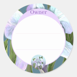 Adesivo Redondo Flor de esmeraldo