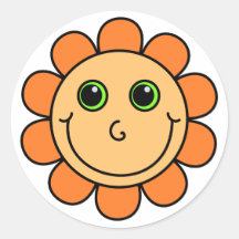 Flor de face laranja