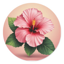 Flor de Hibiscus Rosa Tropical