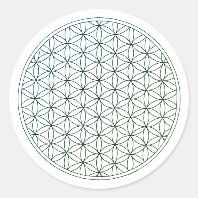 Adesivo Redondo Flor de la Vida Calca (Frente)