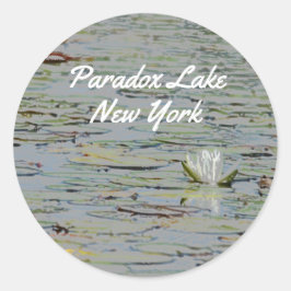 Adesivo Redondo Flor de Lago Waterlily Pond I Stickers