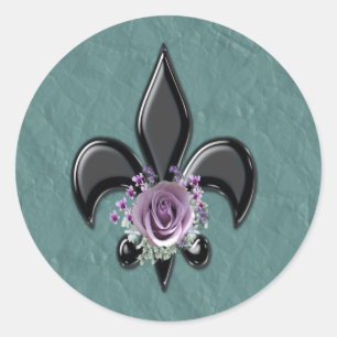 Adesivo Redondo Flor De Les 34