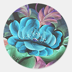ADESIVO REDONDO FLOR DE LOTUS