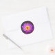 Adesivo Redondo Flor de Lotus roxa (Envelope)