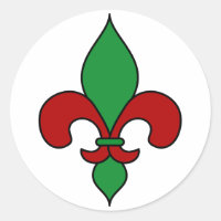 Flor de Natal Verde Vermelho de Lis