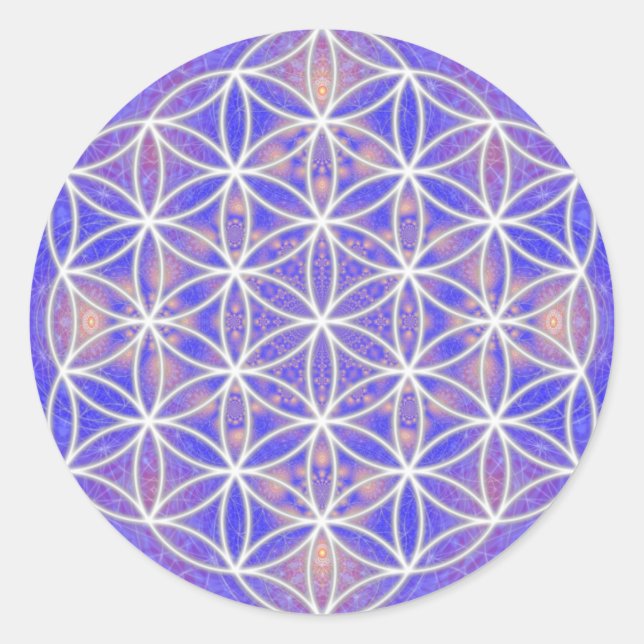 Adesivo Redondo Flor de vida (Cor 3) (Frente)