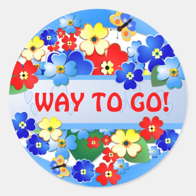 Adesivo Redondo Flor Garden ~ Prêmio Sticker (Frente)