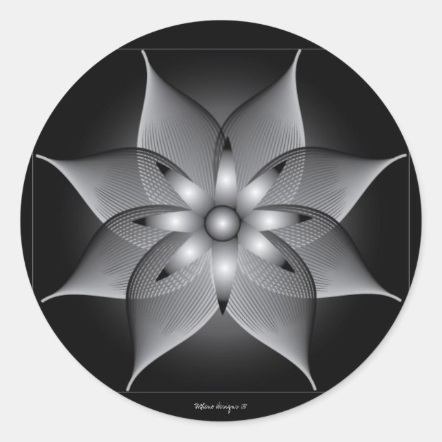 Adesivo Redondo Flor IMLeno (Frente)