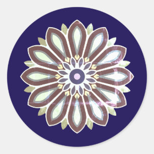 ADESIVO REDONDO FLOR PRESENTE COLORIDO PARA MÃE PAI IRMÃ FILHO CHE