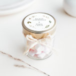 Adesivo Redondo Flor silvestre floral elegante minimalista salvar<br><div class="desc">Flor silvestre floral elegante adesivo simples decoração de festa de casamento</div>