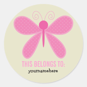 Adesivo Redondo Flor Super Bonita PERTENCE A Vinhetas