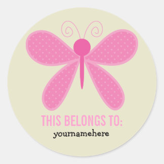 Adesivo Redondo Flor Super Bonita PERTENCE A Vinhetas