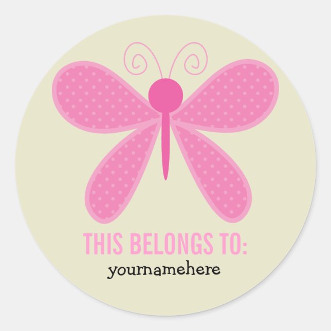 Adesivo Redondo Flor Super Bonita PERTENCE A Vinhetas (Frente)