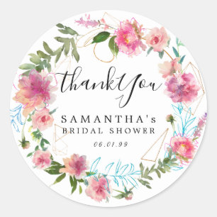 Adesivo Redondo Flora Rosa Moderna e Chá de panela Goldl