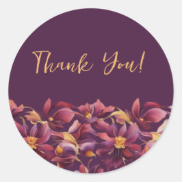 Adesivo Redondo Floral-