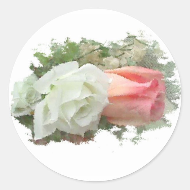 Adesivo Redondo Floral (Frente)