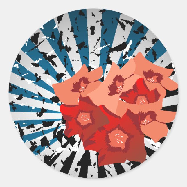 Adesivo Redondo Floral (Frente)