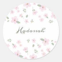Floral Baby Girl Sticker
