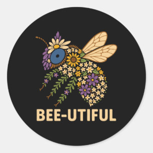 Adesivo Redondo Floral Bee Fusion Bee-Uely