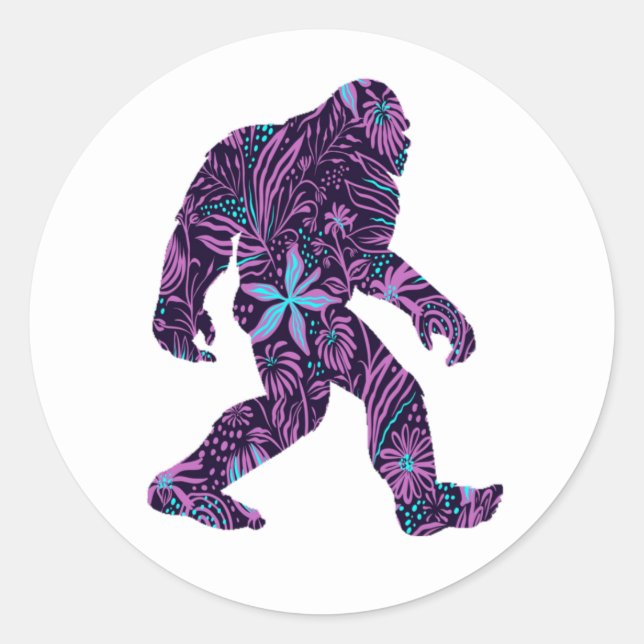 ADESIVO REDONDO FLORAL BIGFOOT (Frente)