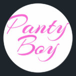 Adesivo Redondo Floral de Aquarela Rosa e Azul-Marinho Vintage<br><div class="desc">Floral de Aquarela Rosa e Azul-Marinho Vintage</div>