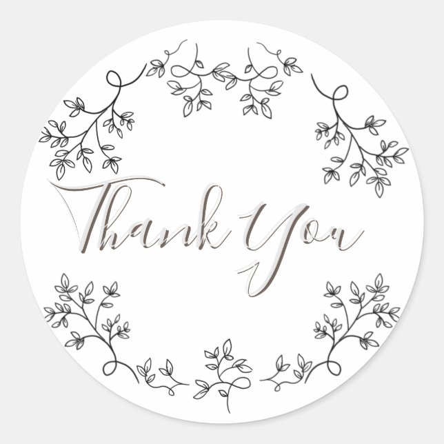 Adesivo Redondo Floral estético (Frente)