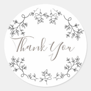 Adesivo Redondo Floral estético