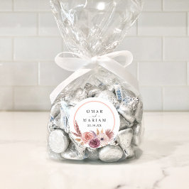 Adesivo Redondo Floral Islâmico Nikkah Sticker