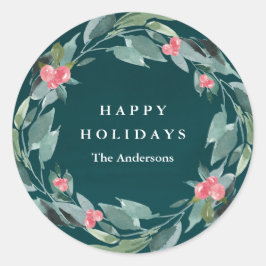 Adesivo Redondo Floral Joy Sticker