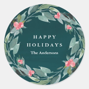 Adesivo Redondo Floral Joy Sticker