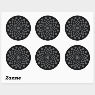 Adesivo Redondo Floral Mandala Modelo Classic Round Sticker
