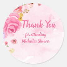 Floral Rosa Dourada Girinas Aquarela Obrigado