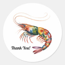Floral Shrimp Art Personalizado