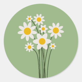 Adesivo Redondo Floral Sticker - Bloom & Stick