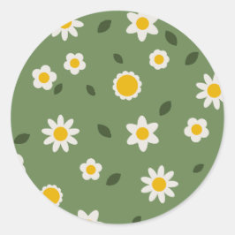 Adesivo Redondo Floral Sticker - Bloom & Stick