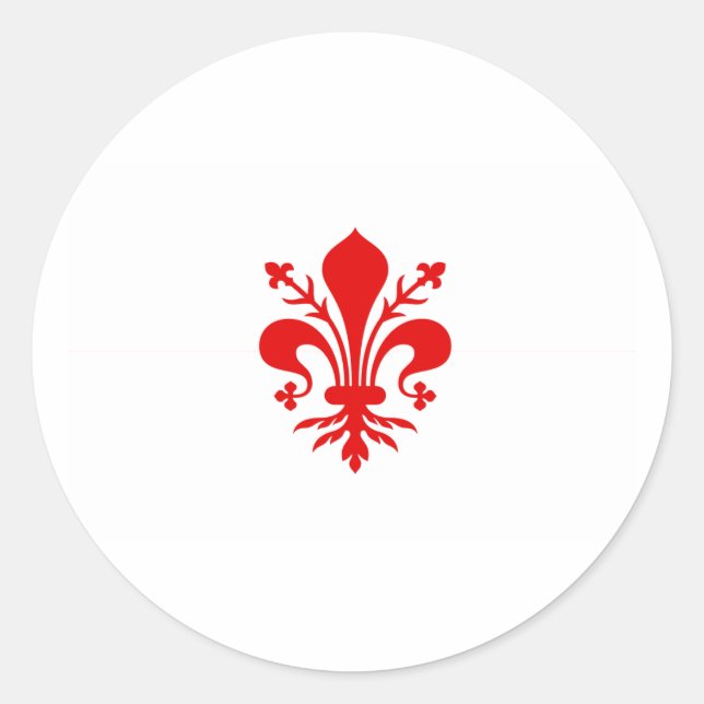 Adesivo Redondo Florença, Itália (Frente)