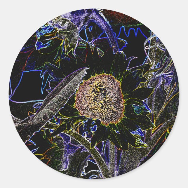 ADESIVO REDONDO FLORES (Frente)