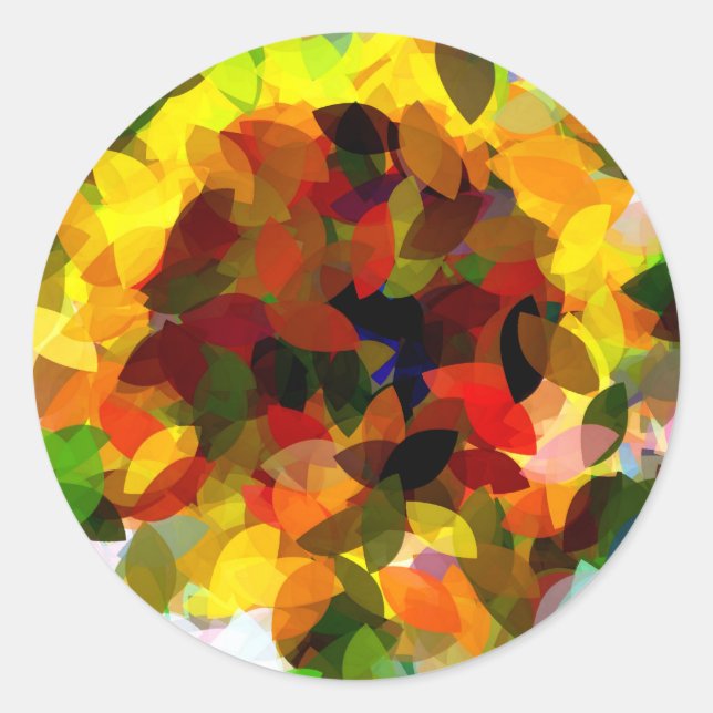 ADESIVO REDONDO FLORES (Frente)