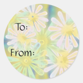 Adesivo Redondo flores