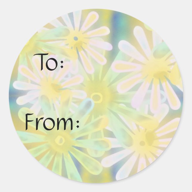 Adesivo Redondo flores (Frente)